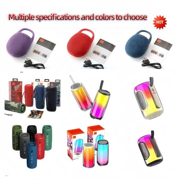 Flip 6 /7 Portable Waterproof Bluetooth Speaker Clip & Pluse 5 Series High-Quality Stereo Audio and Enhanced Bass