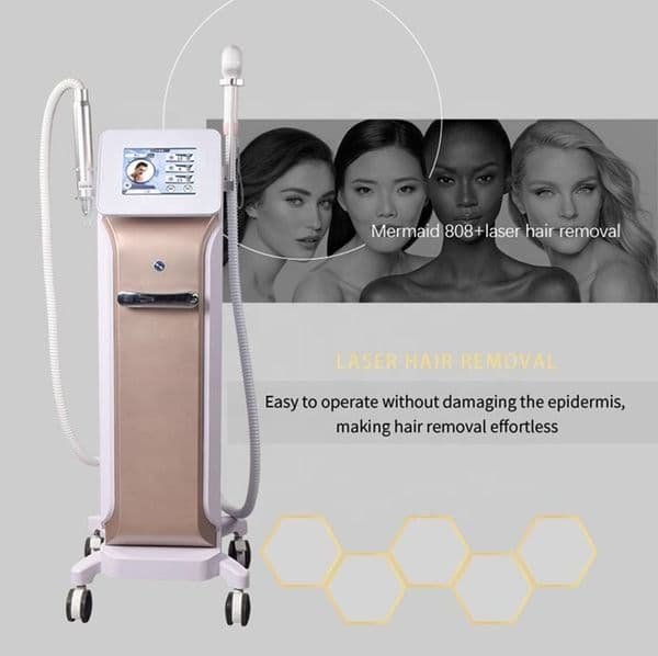 Diode laser hair removal 755 808 1064mm 2 in 1 Q Switch ND Yag Laser Tattoo Removal Device Hair Removal Skin Rejuvenation & Picosecond Laser Device