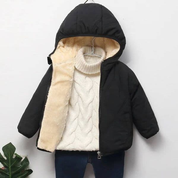 Baby Kids Coats Winter Thicken For Boys Warm Plush Outerwear Girls Fur Hooded Jackets Toddler Children Clothes Snowsuit ddmyshoesvip