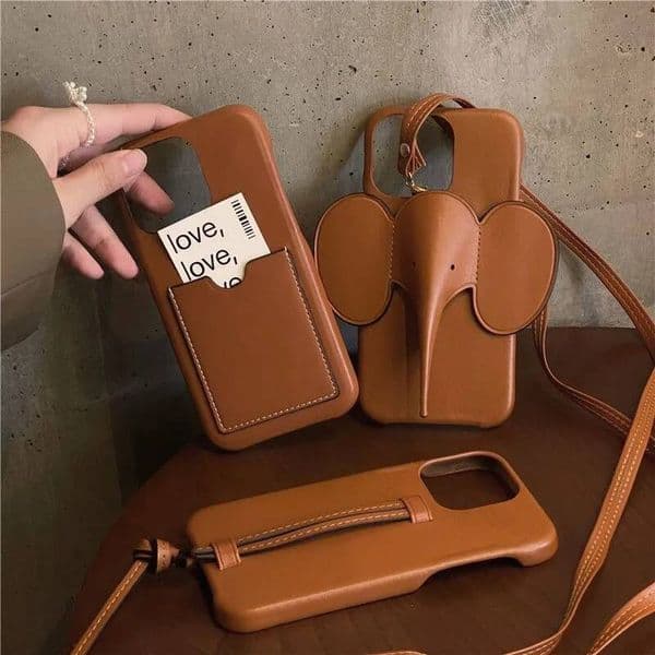 Phone Case for iPhone 16, Elephant Bag, Lady's Favorite, Creative Cover, 14 Pro, 13 ProMax, 12, 15 Pro Max Fashion Brand