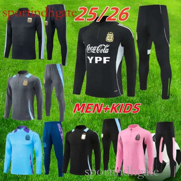 Tracksuit Athletic Training Suit Men and Kids - Comfortable Sportswear Set with Zipper Pockets, Ideal for Soccer Practice