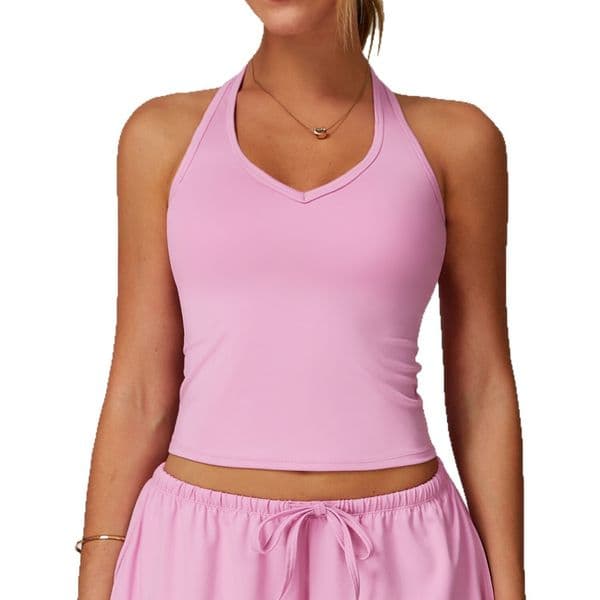 A77 V Neck Women Yoga Tank Tops Outfits Sleeveless Sports T Shirt Workout Fitness Bra Quick Dry Athletic Running Vest Lady Underwear