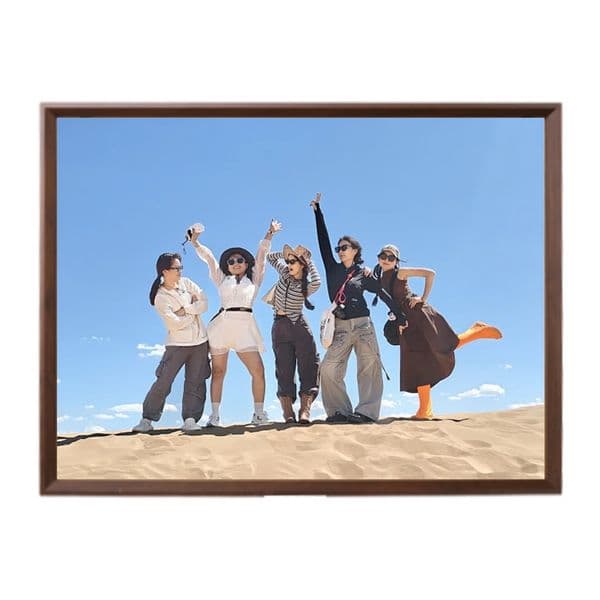 Contemporary Sloped Wooden Frame for Photos - Sleek Home Decor Display