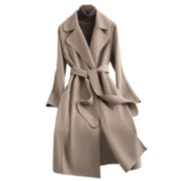 C42920 Double-faced cashmere coat for women mid-length 2024 autumn and winter new wool coat