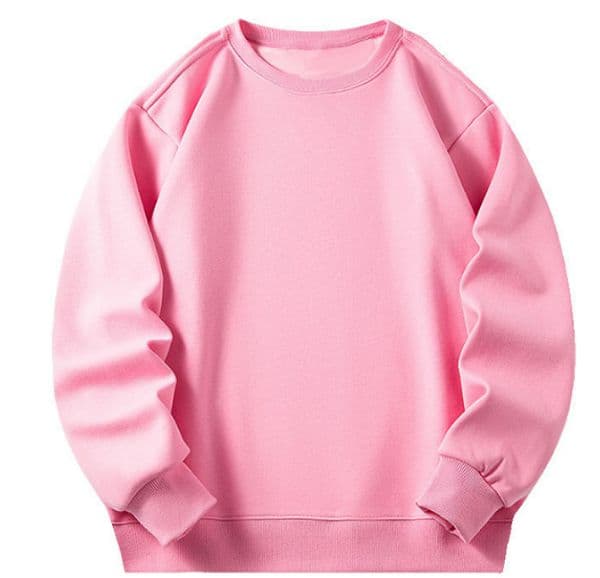 H169 Men Long-sleeved Autumn and Winter Heavy Loose Solid Color Lapel Youth Casual