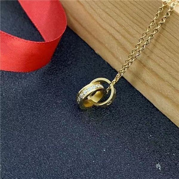 Luxury designer diamond screw love men's and women's pendant necklaces fashion stainless steel necklace man's Valentine's day gifts for woman