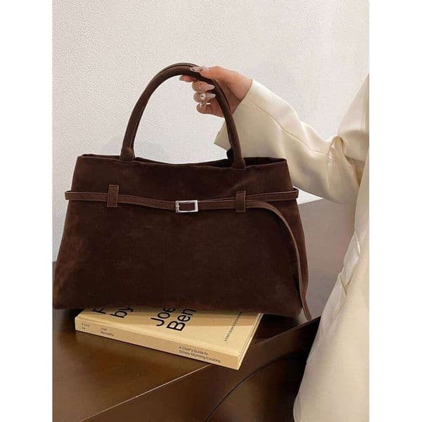 2024 Autumn/Winter New Women's Fashion Style Suede Handbag Commuter Versatile High End Single Shoulder Crossbody Bag