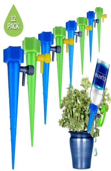 Plant Waterer Self Watering Devices Vacation Plant Watering Spikes Automatic Drip Irrigation Water Stakes System Pack of 126210997