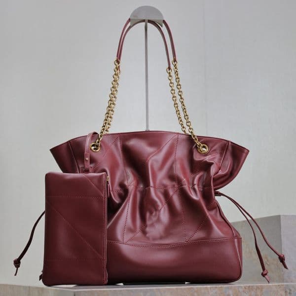Top Quality 10A Shopping In Lambskin Shoulder Luxury Designer Golden Hardware Magnetic Closure Handbag Cotton Lining Tote Removable Zip Pouch Clutch Bag