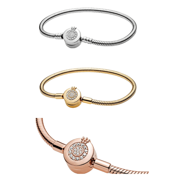 Luxury Personalized Women's Pulseira: Sleek Stainless Steel Bracelates Featuring Exclusive Design Options Crown Rose Gold Bracelet