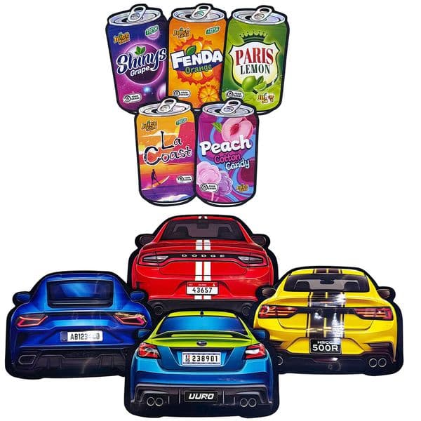 New Car Cola Bottle Shape Empty Irregular Die Cut Shape Mylar Bags 3.5g Special-shaped Plastic Zipper Lock Storage Pouch Smell Proof Packaging Case 3.5 Package