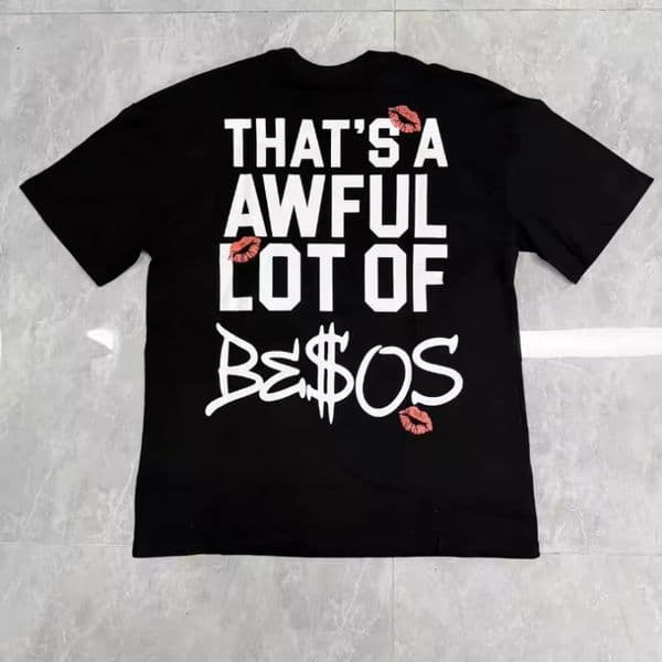 Good Quality Black Fashion T-shirt Men High Street Women Print Tops Tee T Shirt