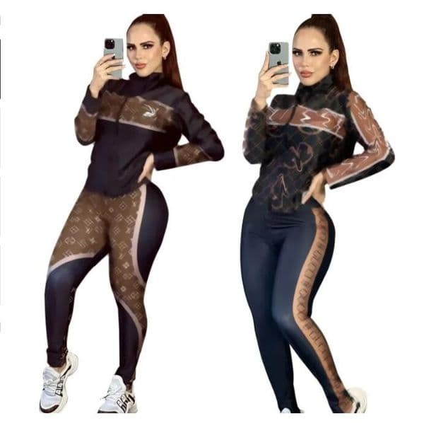 womens Tracksuit Designer for Long Sleeve cardigan Zip Up Jacket Oversized Sweatshirt Jogger Sweatpants Women Set 2 Piece Outfits