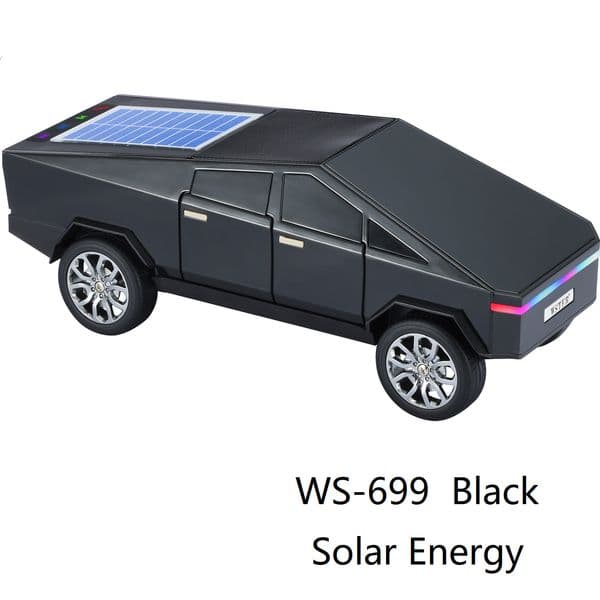 WS701 Solar Powered Bluetooth Speaker, Loud Mini Portable Outdoor Speaker with Enhanced Bass, Wireless Shower Radio, Power Bank for Camping, Hiking, Beach, Gift