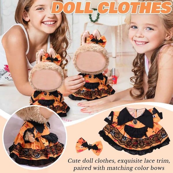 38cm Halloween Costume Set Labubu Accessories Clothes Suitable For Labubu Pendants Cute Personality Fashion Birthday Gift X250923