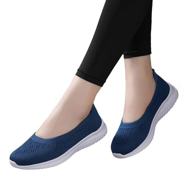Ddmysports Women Knit Lightweight Flat Shoes Loafers Walking Sneakers Nusing Flats For Indoor Outdoor Outdoor Shoes