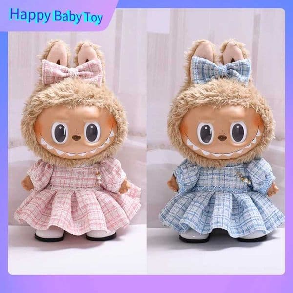 New Kawaii 38cm Plush DollS Clothes Outfit Accessories For Labubu Doll For Mokoko Doll Sweetheart Dress Suit Bag Clothing Gifts X250923