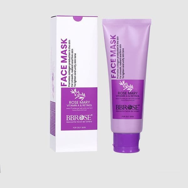 BBROSE Rosemary Face Mask with Vitamin A & Retinol, For Oily Skin - Smooths & Tightens
