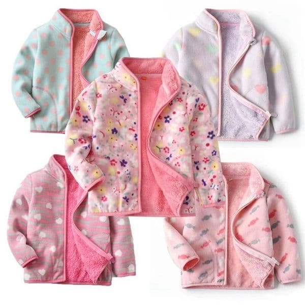 Jumping Meters New Outwears Fleece for Winter Autumn Baby Jackets Coats Flowers Kids Girls Jacket ddmyshoesvip