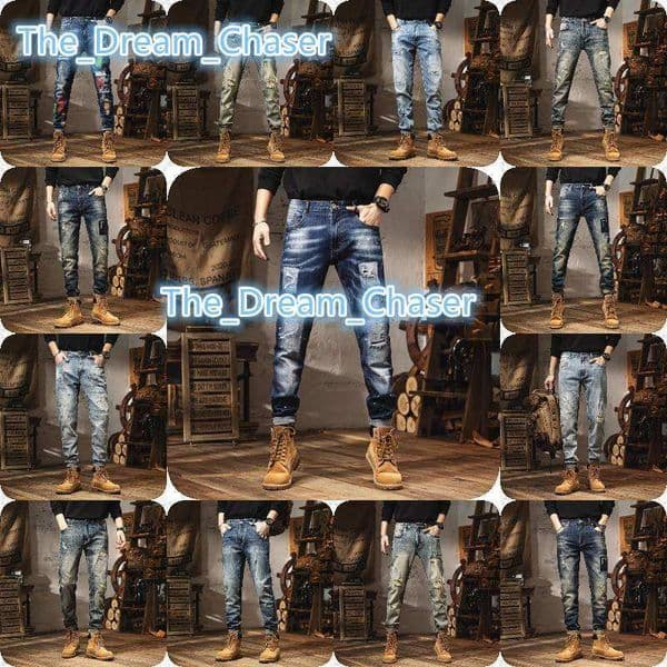 Jeans Pants for Men Jeans Men Denim Denim Jeans Factory Gothic Harem Pants Softener High Waist Printed Knitted 100 Cotton