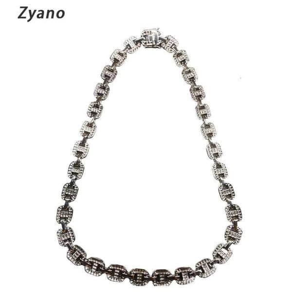 Mens Iced Out Bling Cuban Link Chain Necklace Moissanite Diamond Link Necklace for Wedding Gift Engagement Party