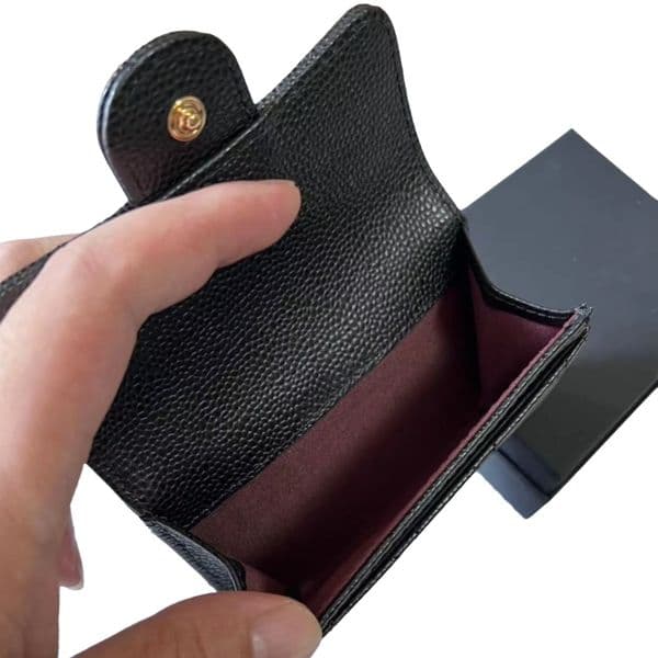 Luxury Genuine Leather Women's short Wallet Coin Purse Blocking compact Credit Cardholder Durable for Daily Use Fashion Small Wallets Whit Gift Box