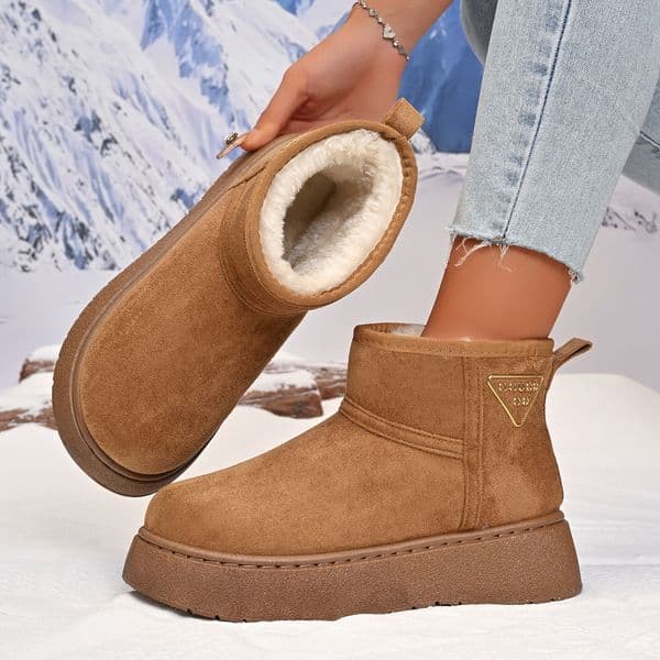 Women's Winter New Arrival Thick-Soled Snow Boots with Fleece Lining for Extra Warmth