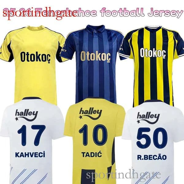 25 26 Fenerbahce Soccer jerseys En-Nesyri Skriniar Amrabat Semedo Mari Fred Aarez Zapata Livakovic football shirt fans player Men Kids Kits Absorb sweat