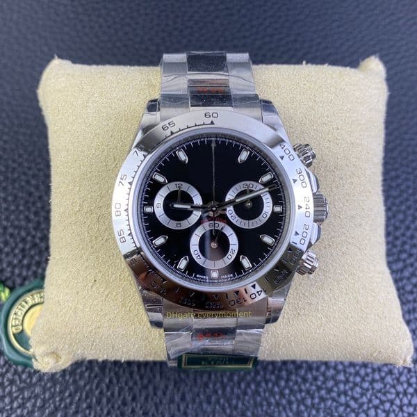 KF Factory Top Edition Ceramic Men's Watches 116509 40MM Automatic Mechanical Watch ETA7750 Movement 904L Sapphire Glass Diving Timer Panda Wristwatches With box