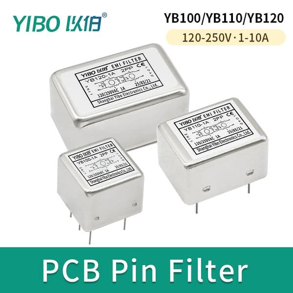 PCB Board Pin-type Power Filter 220V Anti-Interference YB100/YB110/YB120