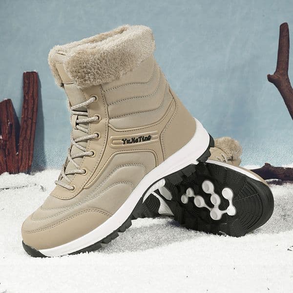 Men's Luxury shoes Winter 2025 Fashion free shipping Snow Boots - Fleece-Lined Thickened, Mid-Calf High-Top Couple Hot - FleeceLined Thickened