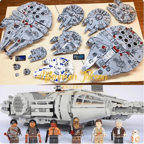 100% original 75192 Millennium Falcon set compatible with 7528 pcs building blocks 84cm assembly high difficulty large adult toy gift room decoration ornaments