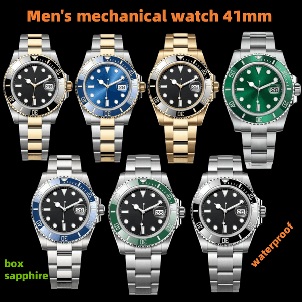 Luxury wtch men's watch automatic mechanical watch designer watch 41MM high-quality watch night light waterproof 904L stainless steel brand watch