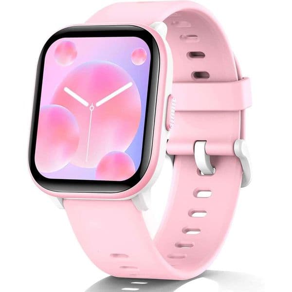 HENGTO SmartWatch Kids,Kids Watch with 20 Modes, Pedometer, Sleep Monitor, Kids Sport Watches Birthday Gifts Toy Gift for Girls Boys 6-16 Pink