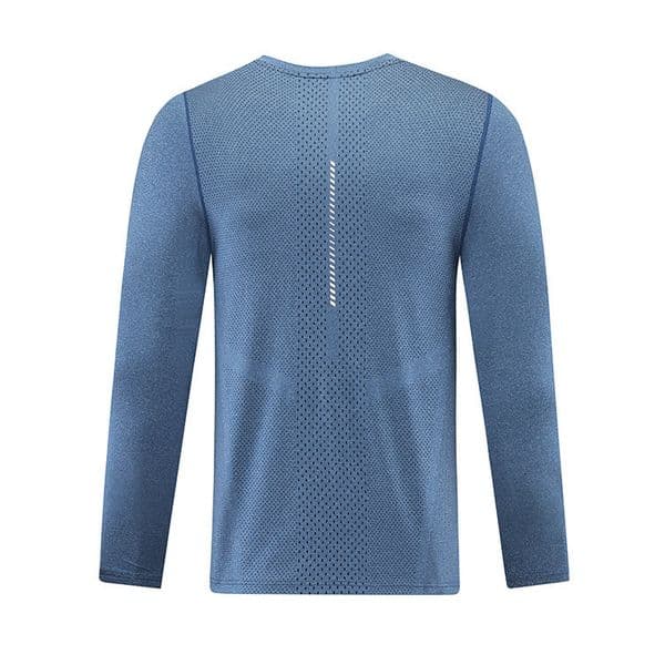Quick-Dry Casual Running Shirt Fitness Top Elastic Basketball Training Sweat Shirt Sports Long Sleeve T-Shirt for Men