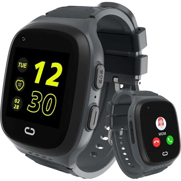 4G GPS Tracker | Kids Cell Phone Watch with One-Key SOS, Voice/Video Call, Pedometer, Alarm, Game, School Mode, HD Touch Screen Gift Watches for Kid 6-15