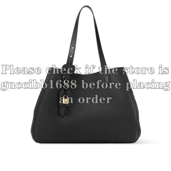 12A Definite Mirror Quality Designer Tote Bags for Women MM All in One Handbags 56.5cm Luxury Hobo Shoulder Bags Black Embossed Purse M25860