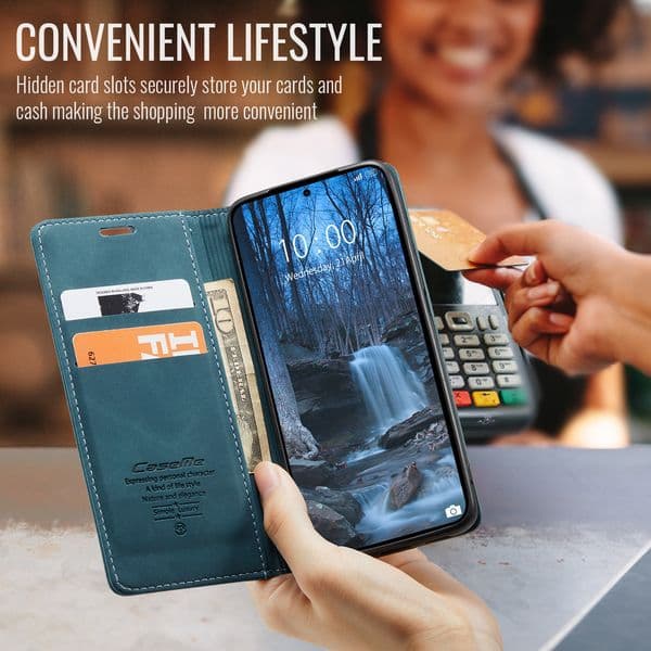 Flip Leather Case with Card Slot Magnetic 5 Colors for Xiaomi 9 10T 11 12 13 14 14C Poco X3 5 6 7 F3 F5 M3 Pro Lite Pro Plus GT