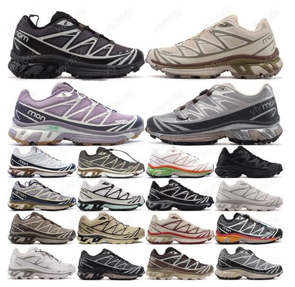 1:1 Real log XT-6 ADV Ultra Raid Trail Running Shoes For Men Women XT-6 Designer White Lunar Rock Triple Black Quarry Bleached Sand Outdoor Hiking Sports Sneaker Size 36-45
