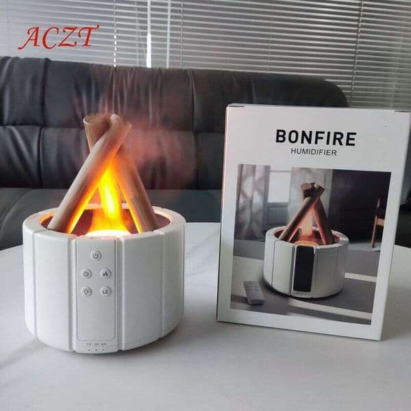 Air Aromatherapy Humidifier Simulated Bonfire Aroma Diffuser With Creative Design For Home Office Relaxation