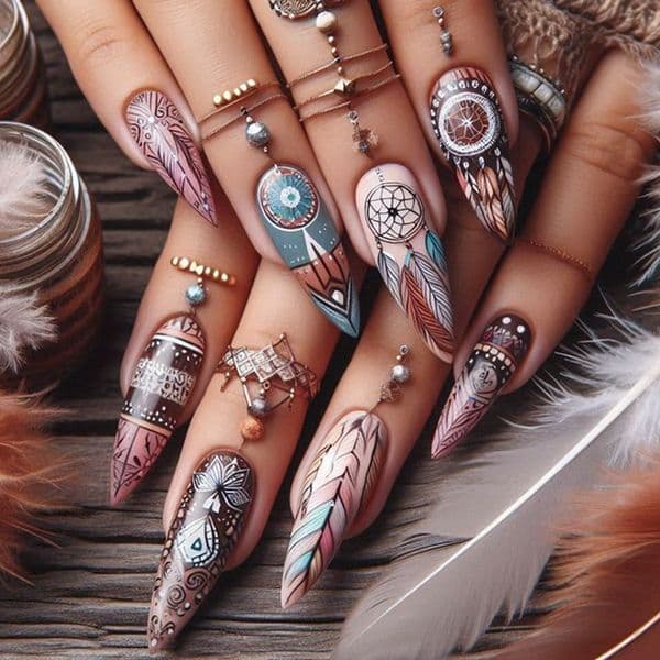 Nail Stickers Handcrafted Elegant Handcrafted Jewelry-Nail Combos Featuring Roses, Leaves, Diamonds & More Chic Accessories for Creative Fashionistas