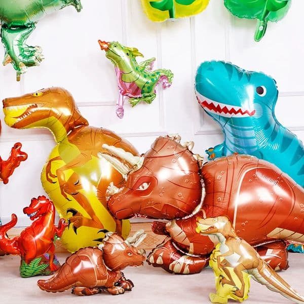 Aluminum Foil T-Rex Dinosaur Party Balloons - Ideal for Dinosaurs Themed Celebrations
