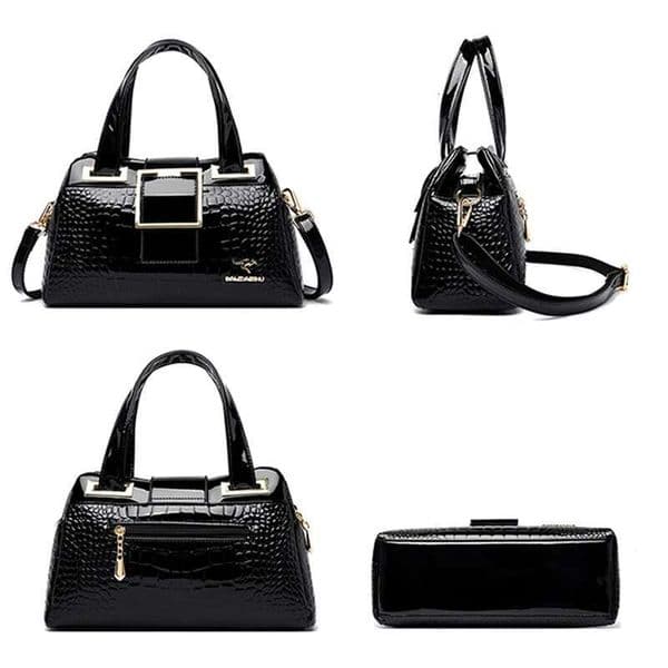 Women s bag new crocodile pattern leather designer crossbody bag trend shoulder bag casual fashion handbag