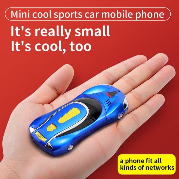 V7 Car Model Mobile Phone, 1.8 "Push Button, Mini Car Key, Student Dual Sim, 2025 MP3 Vibration Telephone, Can Add Russian Keyboard