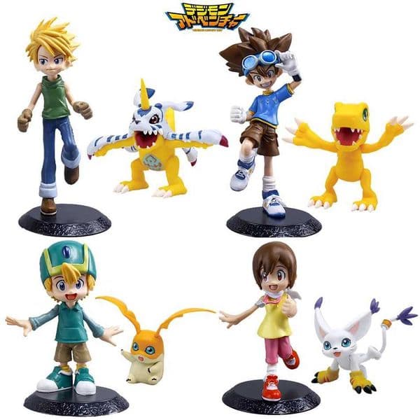 Anime Digimon adventure character Yagami Taichishida Yamato Yagami Hikari Takaishi TakeruAction model PVC decorative toy gift W250103