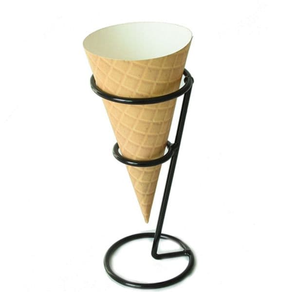 Black Iron Ice Cream Holder Cupcake Cones Stand Rack Display Snow Cones Sushi Hand Rolls Popcorn Drop Shipping