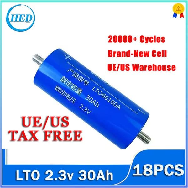 California USA Warehouse Original Plannano 30C 10C 24Ah 30Ah 40Ah 45Ah 60138 66160 LTO 2.3V Cell Lithium Titanate Battery Cell