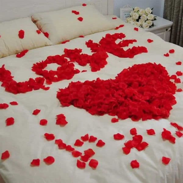 100/200/1000 pieces of artificial silk rose petals romantic party home decoration Valentines Day wedding earring decoration W250104