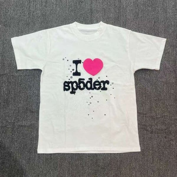 New Hip Hop Brand 555555 Foam Letter Love Round Neck Short Sleeve T-shirt for Men and Women