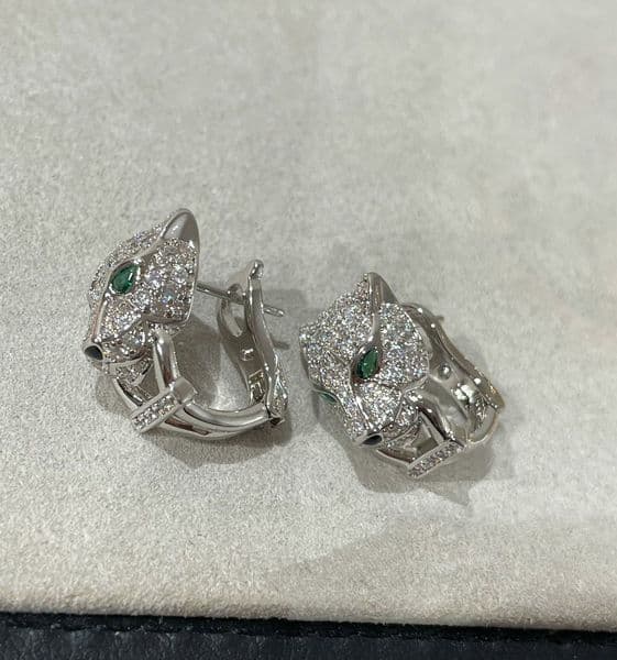 2026 Luxury quality charm stud earring with animal shape design and sparkly diamond in two colors plated have stamp box PS6997